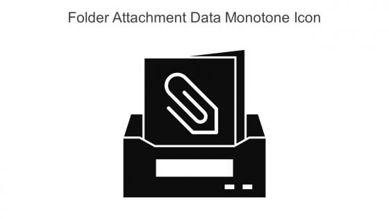 Folder Attachment Data Monotone Icon In Powerpoint Pptx Png And Editable Eps Format