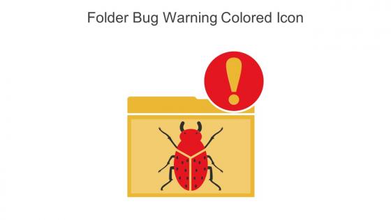 Folder Bug Warning Colored Icon In Powerpoint Pptx Png And Editable Eps Format