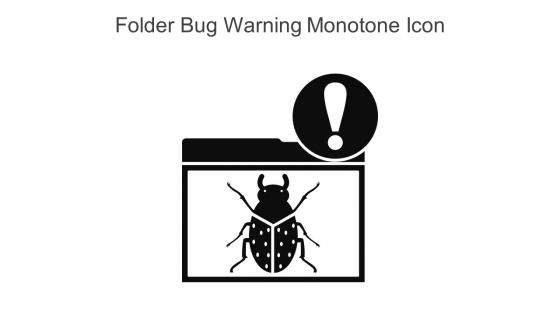 Folder Bug Warning Monotone Icon In Powerpoint Pptx Png And Editable Eps Format