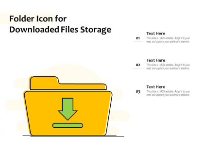 Folder icon for downloaded files storage