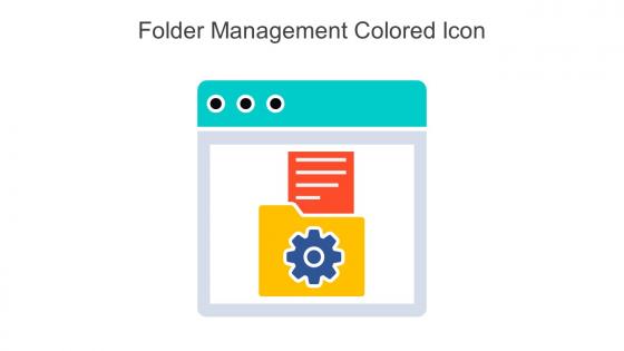 Folder Management Colored Icon In Powerpoint Pptx Png And Editable Eps Format