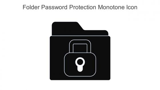 Folder Password Protection Monotone Icon In Powerpoint Pptx Png And Editable Eps Format