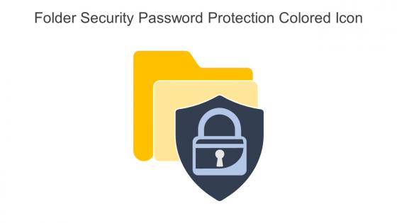 Folder Security Password Protection Colored Icon In Powerpoint Pptx Png And Editable Eps Format