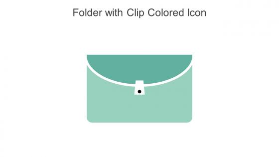 Folder With Clip Colored Icon In Powerpoint Pptx Png And Editable Eps Format