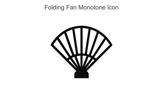 Folding Fan Monotone Icon In Powerpoint Pptx Png And Editable Eps Format