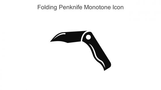 Folding Penknife Monotone Icon In Powerpoint Pptx Png And Editable Eps Format