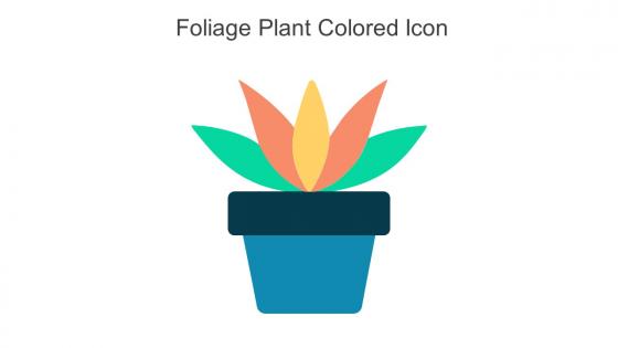 Foliage Plant Colored Icon In Powerpoint Pptx Png And Editable Eps Format
