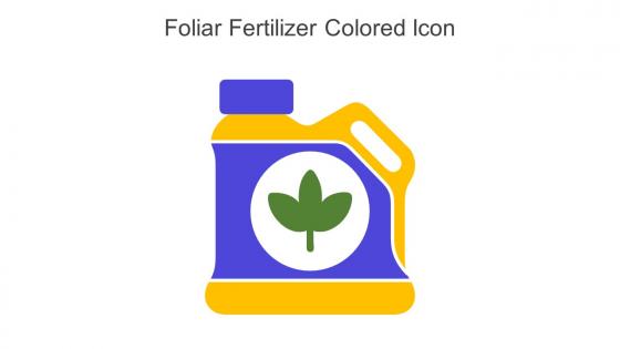 Foliar Fertilizer Colored Icon In Powerpoint Pptx Png And Editable Eps Format