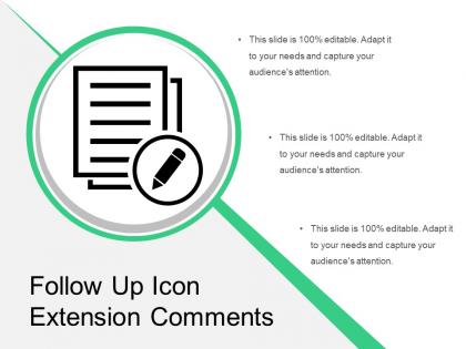 Follow up icon extension comments