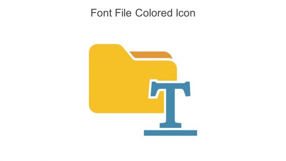 Font File Colored Icon In Powerpoint Pptx Png And Editable Eps Format
