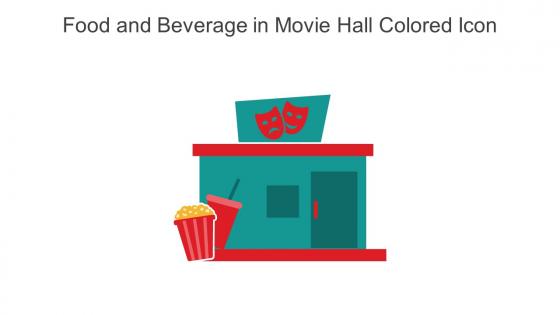 Food And Beverage In Movie Hall Colored Icon In Powerpoint Pptx Png And Editable Eps Format
