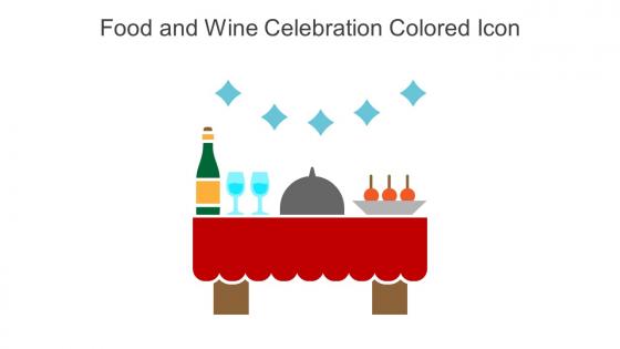 Food And Wine Celebration Colored Icon In Powerpoint Pptx Png And Editable Eps Format