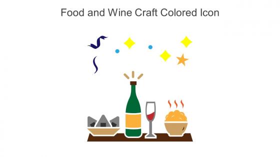 Food And Wine Craft Colored Icon In Powerpoint Pptx Png And Editable Eps Format