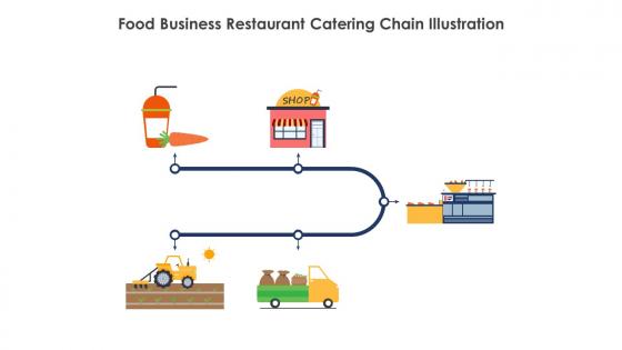 Food Business Restaurant Catering Chain Illustration