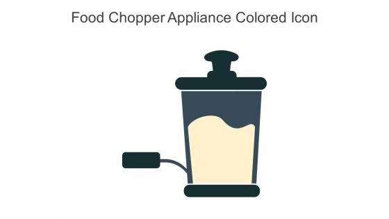 Food Chopper Appliance Colored Icon In Powerpoint Pptx Png And Editable Eps Format
