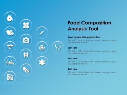 Food composition analysis tool ppt powerpoint presentation infographics templates