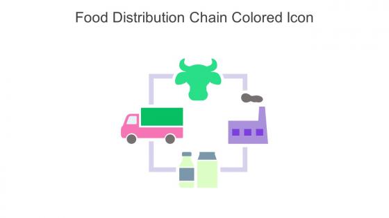 Food Distribution Chain Colored Icon In Powerpoint Pptx Png And Editable Eps Format