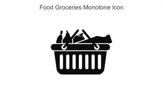 Food Groceries Monotone Icon In Powerpoint Pptx Png And Editable Eps Format