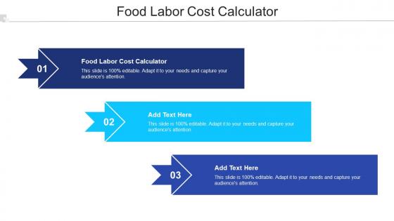Food Labor Cost Calculator Ppt Powerpoint Presentation Slides Show Cpb