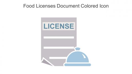 Food Licenses Document Colored Icon In Powerpoint Pptx Png And Editable Eps Format