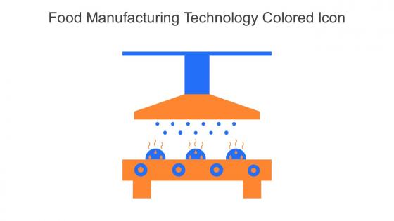 Food Manufacturing Technology Colored Icon In Powerpoint Pptx Png And Editable Eps Format