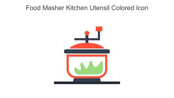 Food Masher Kitchen Utensil Colored Icon In Powerpoint Pptx Png And Editable Eps Format