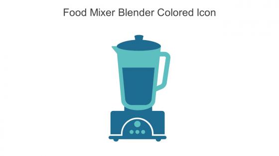 Food Mixer Blender Colored Icon In Powerpoint Pptx Png And Editable Eps Format