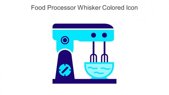 Food Processor Whisker Colored Icon In Powerpoint Pptx Png And Editable Eps Format