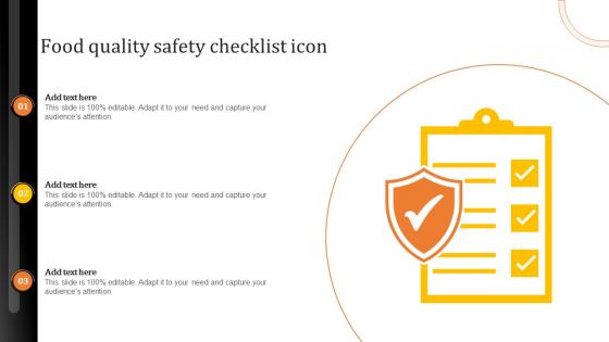 Food Quality Safety Checklist Icon