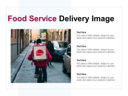 Food service delivery image