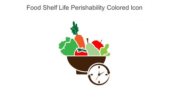 Food Shelf Life Perishability Colored Icon In Powerpoint Pptx Png And Editable Eps Format