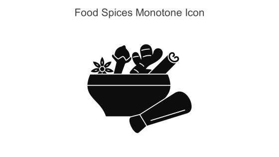 Food Spices Monotone Icon In Powerpoint Pptx Png And Editable Eps Format