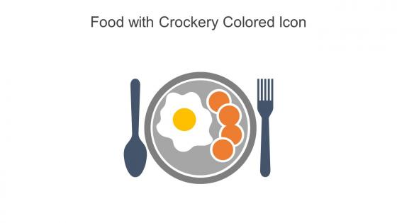 Food With Crockery Colored Icon In Powerpoint Pptx Png And Editable Eps Format