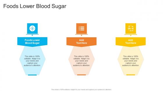 Foods Lower Blood Sugar In Powerpoint And Google Slides Cpb
