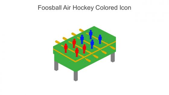 Foosball Air Hockey Colored Icon In Powerpoint Pptx Png And Editable Eps Format