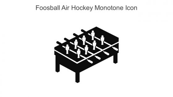 Foosball Air Hockey Monotone Icon In Powerpoint Pptx Png And Editable Eps Format