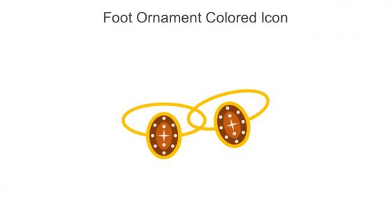Foot Ornament Colored Icon In Powerpoint Pptx Png And Editable Eps Format
