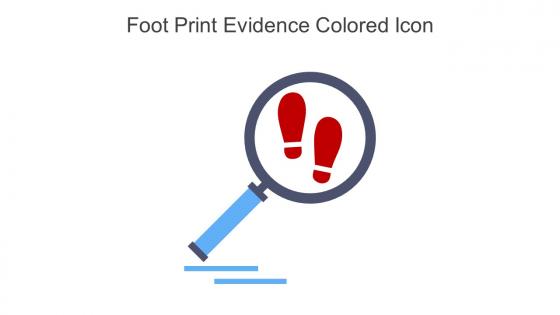 Foot Print Evidence Colored Icon In Powerpoint Pptx Png And Editable Eps Format