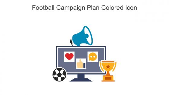Football Campaign Plan Colored Icon In Powerpoint Pptx Png And Editable Eps Format