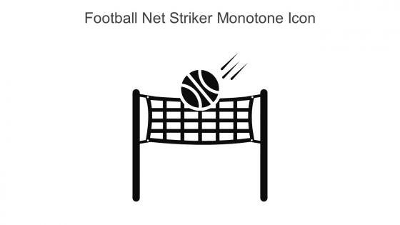 Football Net Striker Monotone Icon In Powerpoint Pptx Png And Editable Eps Format