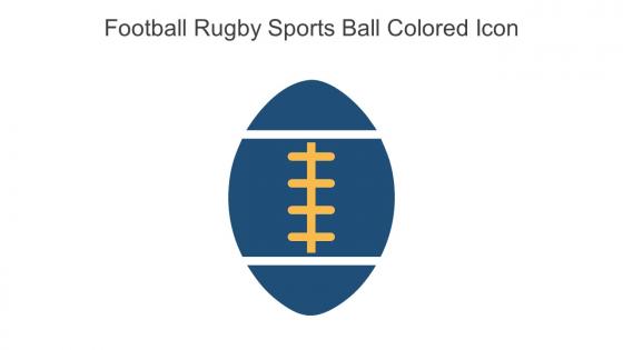 Football Rugby Sports Ball Colored Icon In Powerpoint Pptx Png And Editable Eps Format