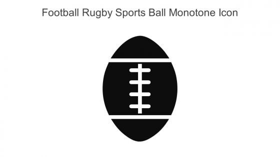 Football Rugby Sports Ball Monotone Icon In Powerpoint Pptx Png And Editable Eps Format