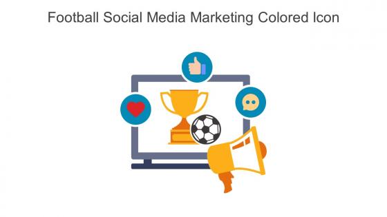 Football Social Media Marketing Colored Icon In Powerpoint Pptx Png And Editable Eps Format