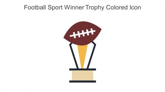 Football Sport Winner Trophy Colored Icon In Powerpoint Pptx Png And Editable Eps Format