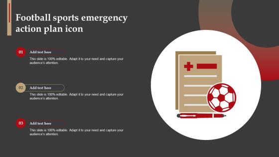 Football Sports Emergency Action Plan Icon