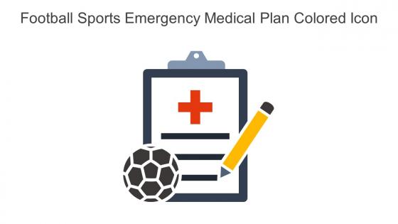 Football Sports Emergency Medical Plan Colored Icon In Powerpoint Pptx Png And Editable Eps Format