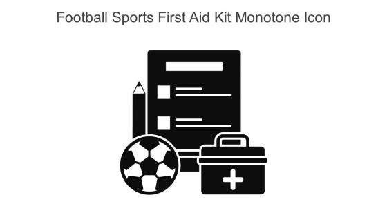 Football Sports First Aid Kit Monotone Icon In Powerpoint Pptx Png And Editable Eps Format