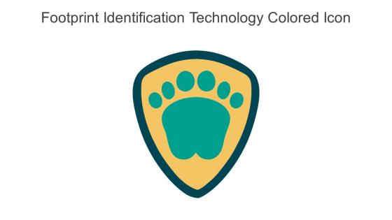Footprint Identification Technology Colored Icon In Powerpoint Pptx Png And Editable Eps Format