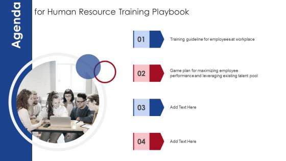 For Human Resource Training Playbook Ppt Topic
