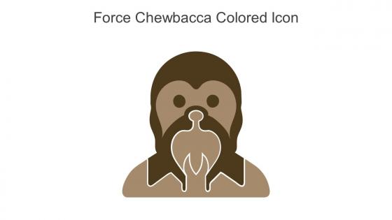 Force Chewbacca Colored Icon In Powerpoint Pptx Png And Editable Eps Format